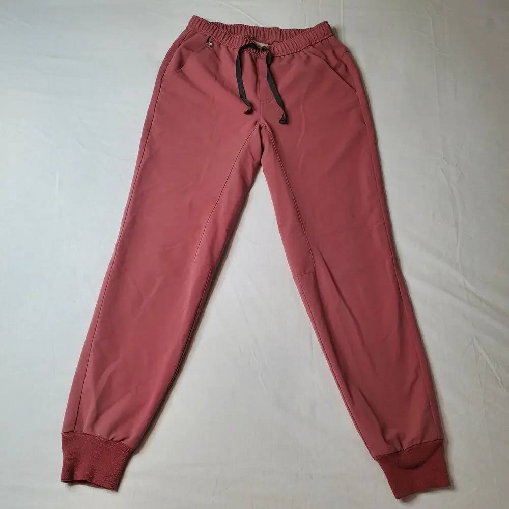Figs Men's Size XS Tansen Jogger Slim-Fit Scrub Pants Rose Pink MXXSW2004